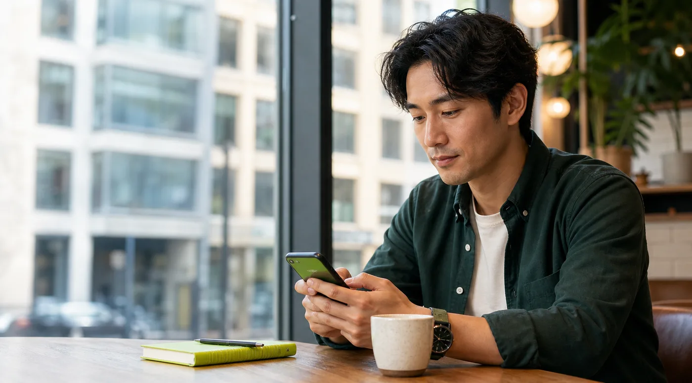 A job seeker reviewing Scout matches on a phone